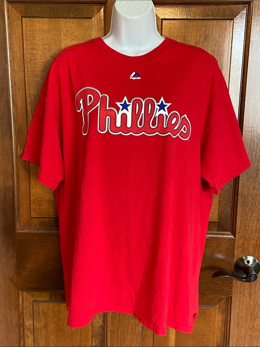 Philadelphia Phillies Majestic Jake Arrieta #49 Jersey Tee Baseball Size XL